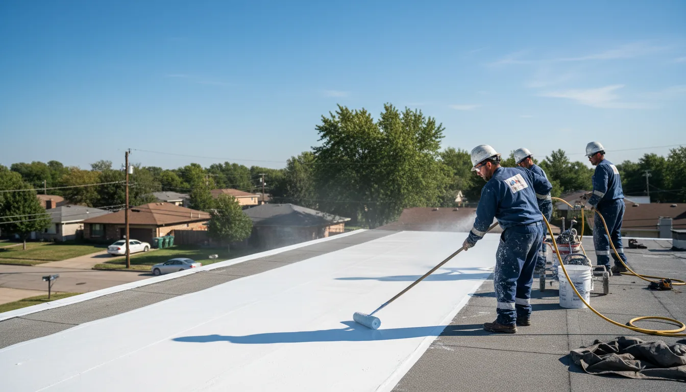 Commercial roof coating in Willard, NM near me